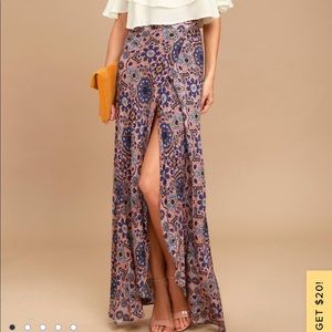 Floral maxi skirt
